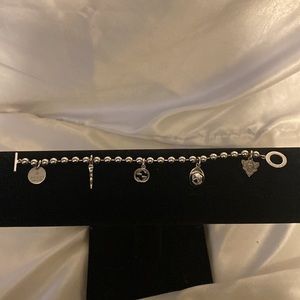 Gucci sterling silver charm bracelet